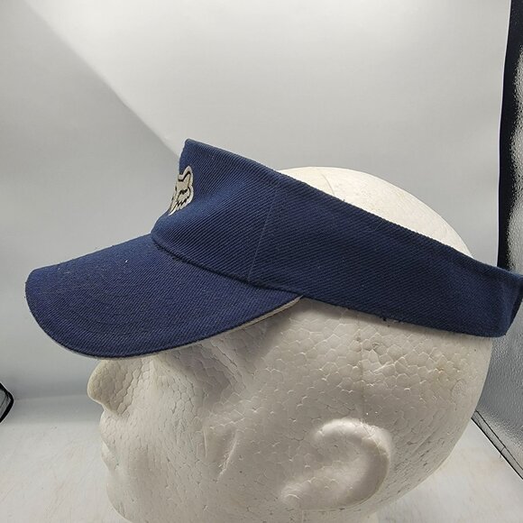 Fox Racing Adults Blue Golf Visor Outdoors Casual Adjustable Lightweight - Picture 2 of 7
